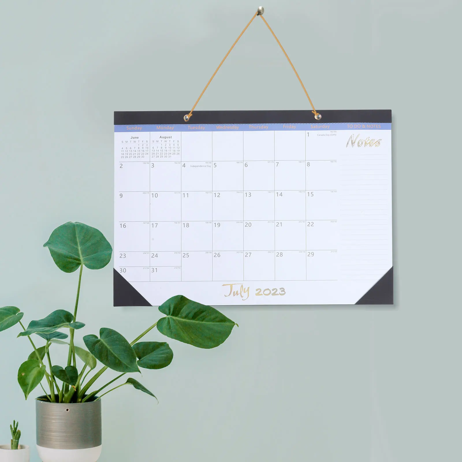 

2024 2025 Mini Desk Calendar Golden Small Wall Calendars For Office Wall Calendar Large Home Use Yearly Planner
