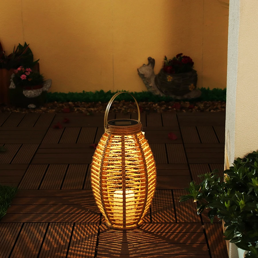 Courtyard light waterproof household outdoor garden solar lawn landscape decoration portable LED lantern