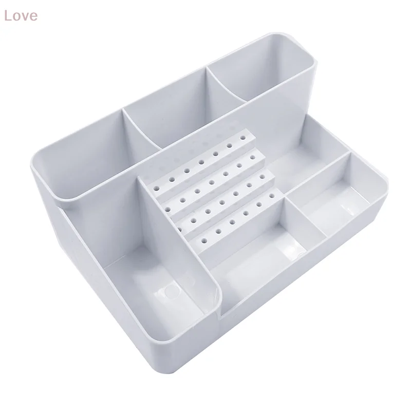 

Nail Art Plastic Organizer Container Gel Polish Remover Cleaning Cotton Pad Swab Box Storage Case Accessories Tool Clean Desktop