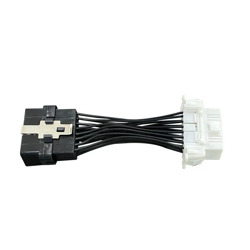 30cm Automotive Wiring Harness OBD2 16Pin Data Cable Male To Female Pair Cable OBD 16 Pin Extension Cable Can Modified Connector