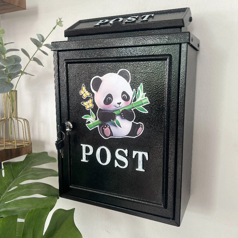Villa mailbox Outdoor community mailbox Wall-mounted mailbox Large suggestion box Creative European retro mailbox
