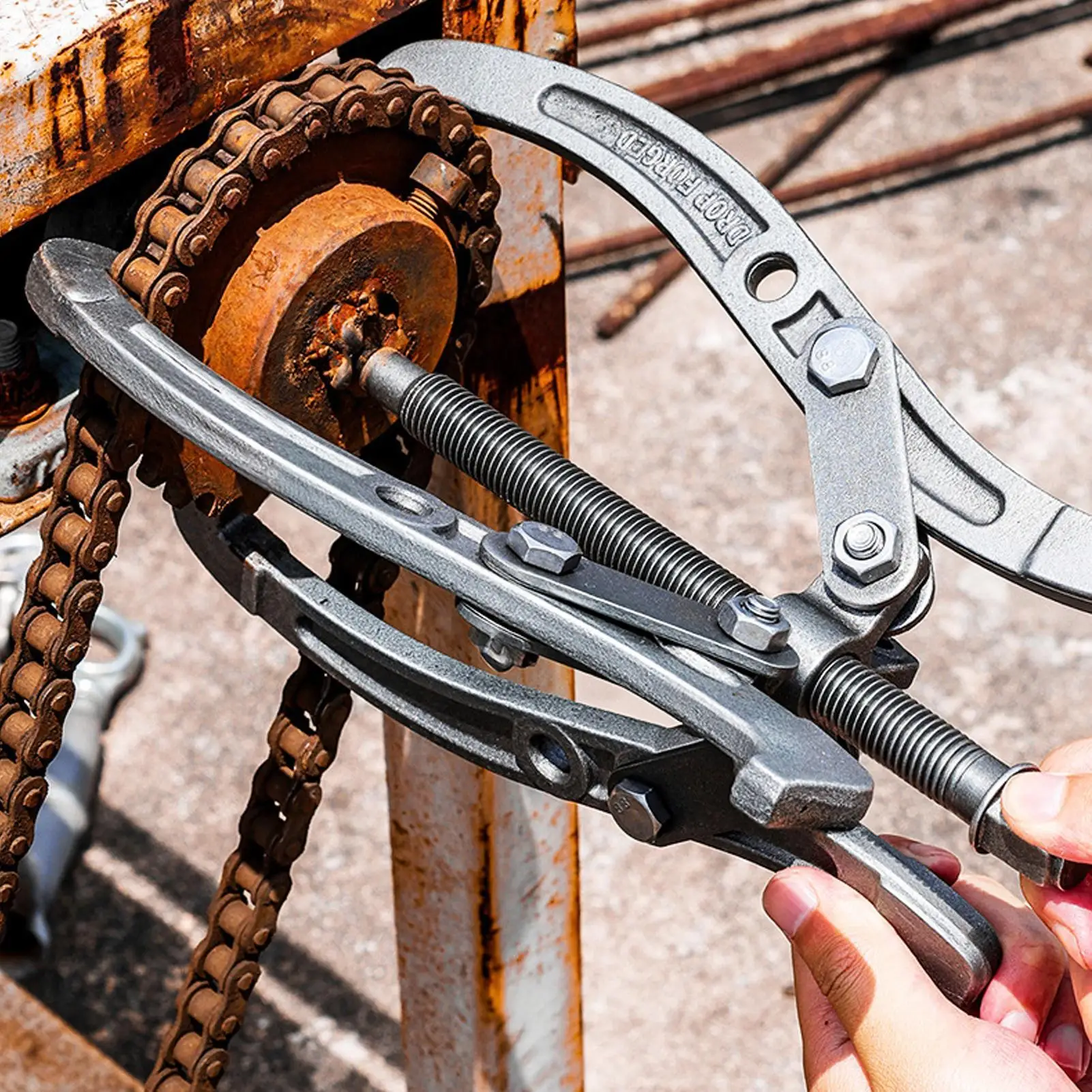 Hub Puller Adjustable Heavy Duty With Reversible Jaw Universal Flywheel Extractor Tool For Bearings Flywheels Pulleys Hubs