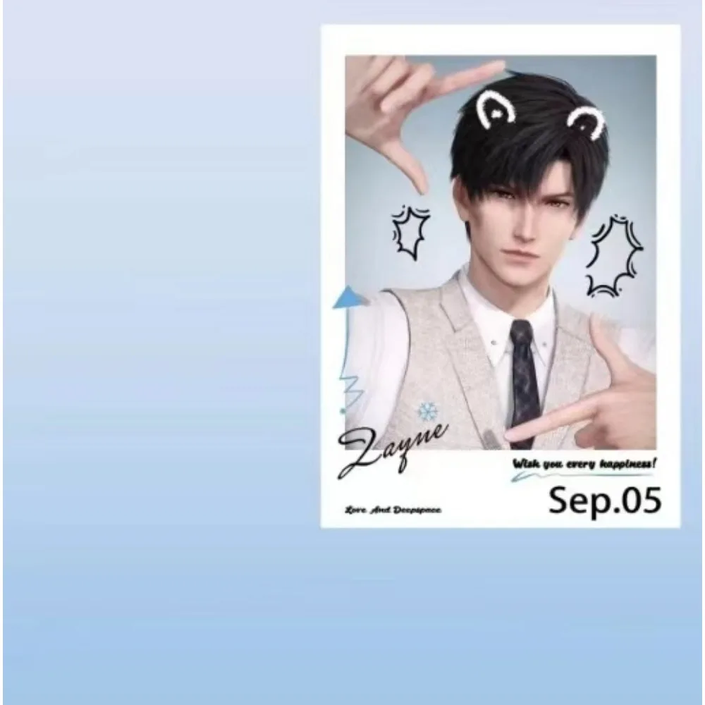 4PCS Love and Deepspace Zayne Graffiti Stickers Decorative Water Bottle Computer Guitar Skateboard Bicycle Motorcycle Snowboard