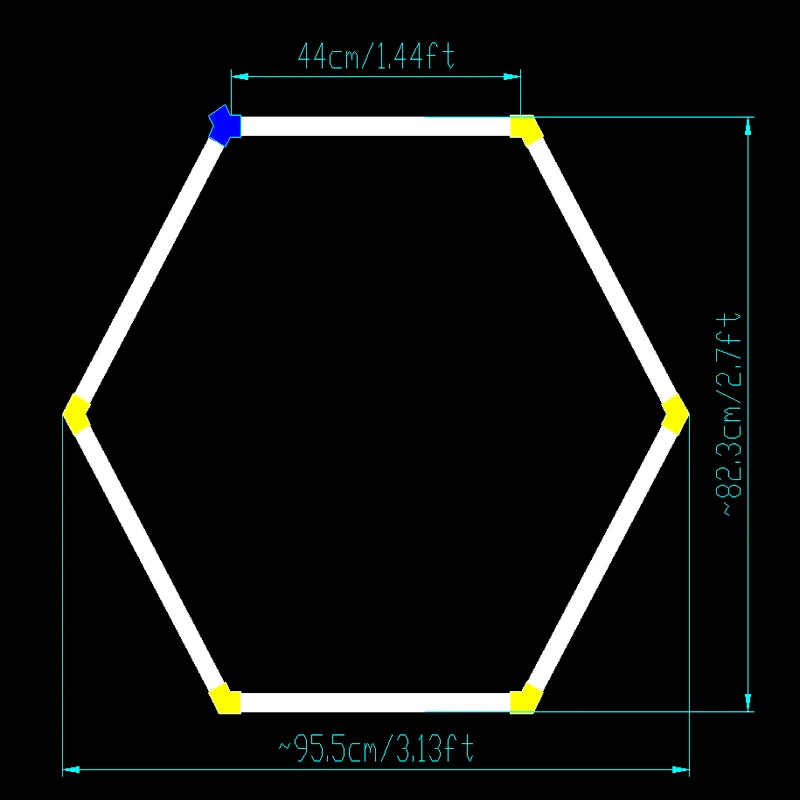 ZK20 Led Light Lighting for Garage Hexagon 110V-245V for Auto Detailing,Honeycomb Hexagon Ceiling Lamp Car Wash Beauty Station