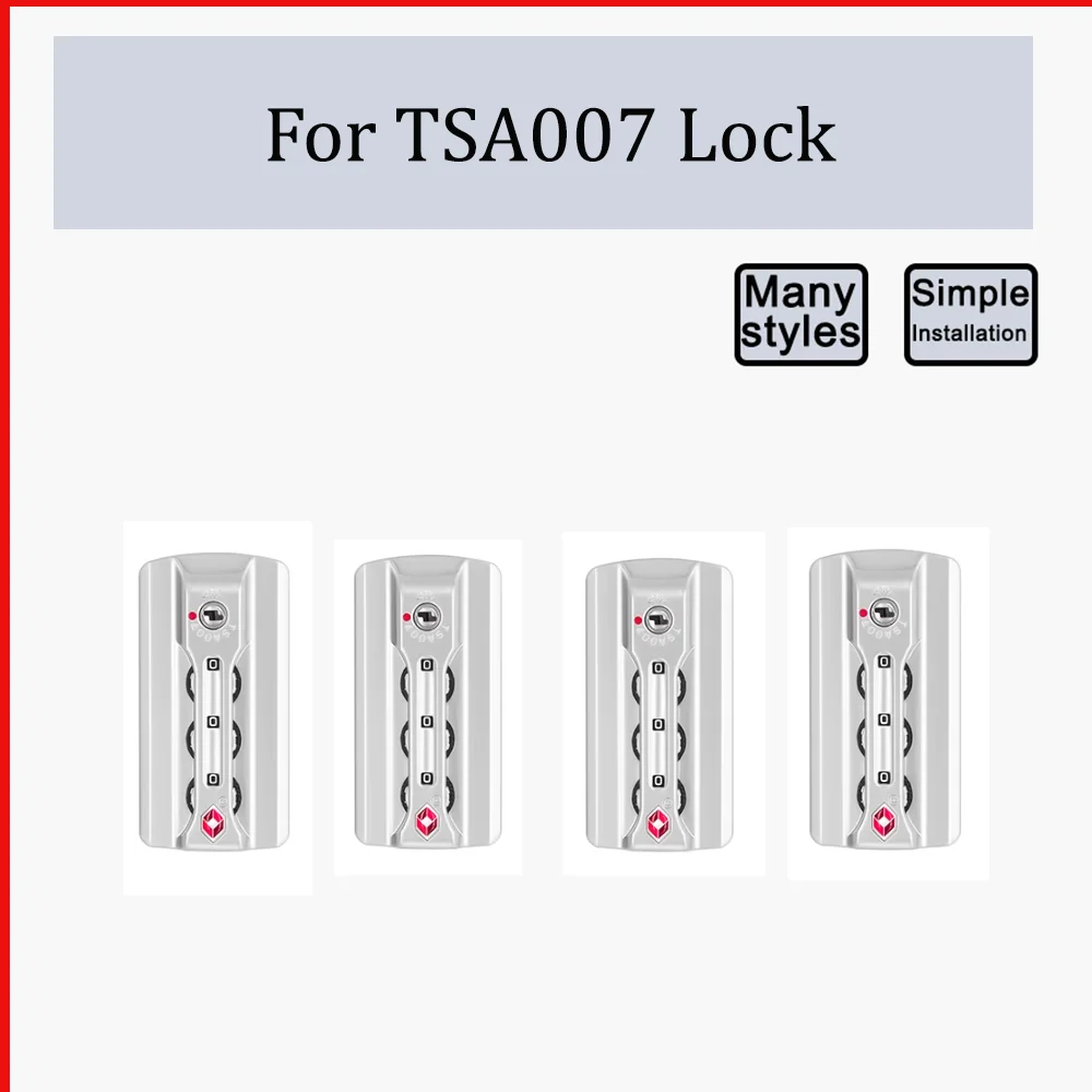 Travel Luggage S041 TSA007 Customs lock Aluminum frame luggage accessories Fixed combination lock luggage anti-theft latch lock