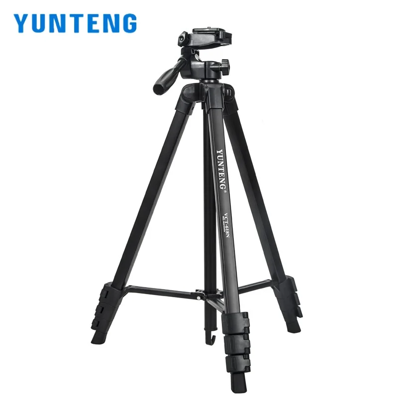 YUNTENG 618N Cell Phone Tripod 1.8 Meters Microsingle SLR Camera Horizontal and Vertical Photo Video Multifunction Floor Tripod