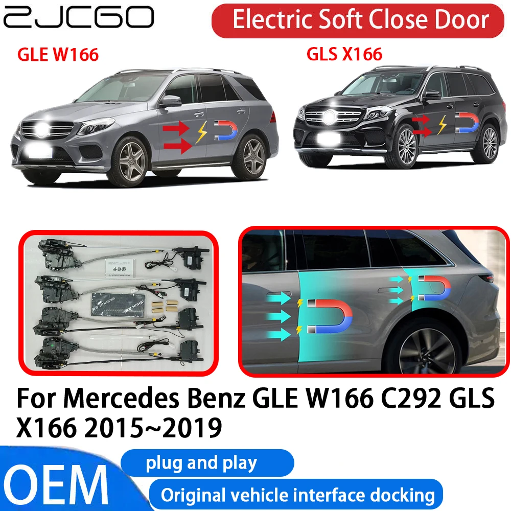 for Mercedes Benz GLE W166 C292 GLS X166 Car Automatic Electric Soft Close Door Closer System OEM Plug and Play Comfort Closing