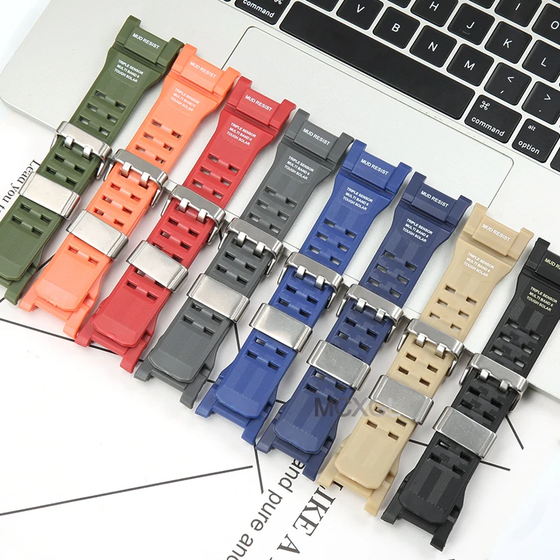 

Ремешок для часов Casio G-SHOCK GWG-B1000-1A GWG-B1000-3A GWG-B1000EC Series Big Mud King 3-й полимерный ремешок для часов GWG-B1000 браслет
