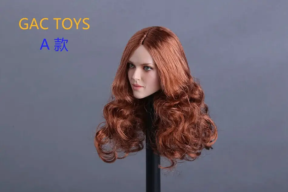 GACTOYS GC009 1/6 Europe and America Female Hair Head Sculpt Model for 12''