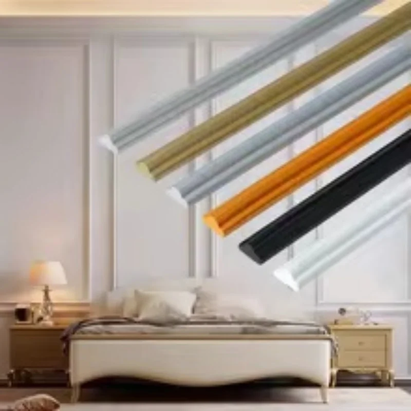 

1 шт. 3 метра декоративная полоса мягкая линия форма дизайн самоклеящаяся граница ПВХ самоклеящийся фон Настенный декор украшение стены