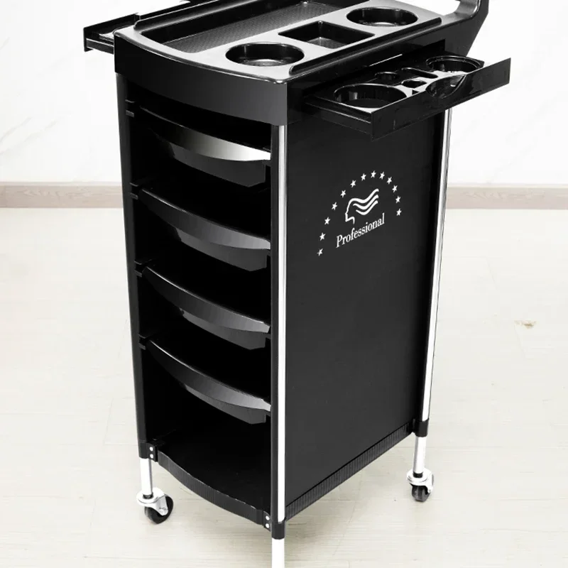 Italian Style Storable Trolley Originality Barber Shop Multifunctional Trolley Modern Nail Salon Furniture Skjuta En Vagn HBSC