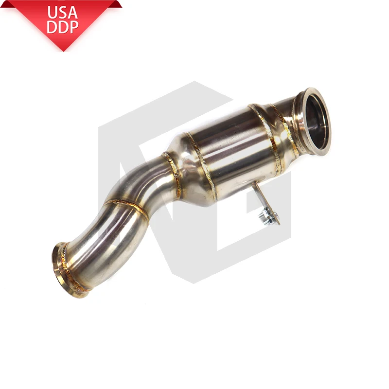 

ING exhaust system downpipe for Mercedes Benz GLC250 2.0T exhaust pipe, without heat shield, TIG hand welding