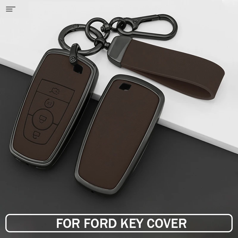 Funda Protectora para Llave de Auto Ford Fusion, Edge, Mustang, Explorer - Carcasa Metálica para Llave, Llavero para F150, F250, F350, F450