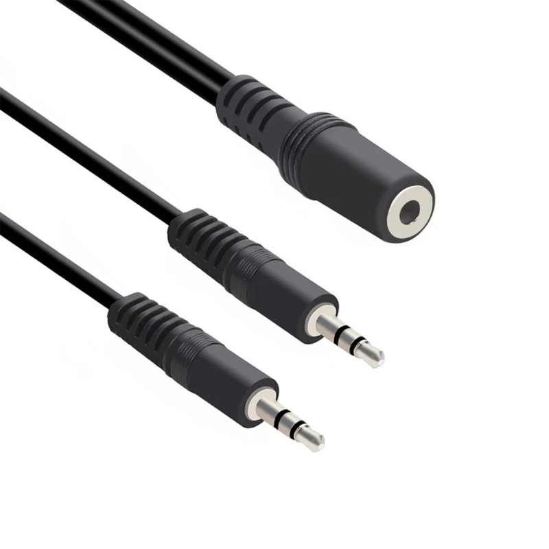컴퓨터 용 헤드폰 마이크 오디오 변환기 분배기 3.5mm 여성 2 듀얼 3.5mm 남성 헤드폰 마이크 오디오 Y 분배기