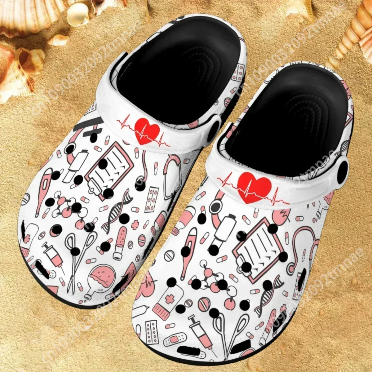 

Nursing Medical Custom Non-Slip Slippers Breathable Outdoor Indoor Slides Soft Clogs for Women Work Sandalias De Mujer 2023