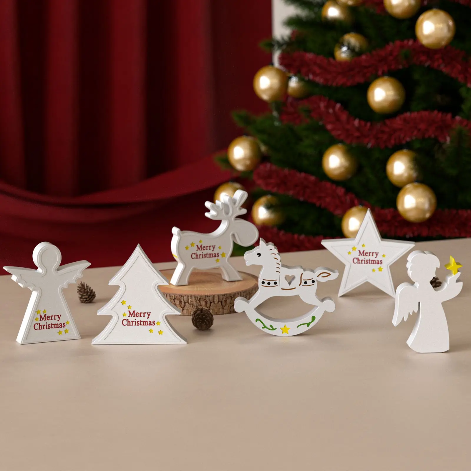 

DIY Christmas Reindeer Trojan Horse Pentagram Christmas Tree Angel Boy Candle Ornament Aromatherapy Gypsum Resin Silicone Mold