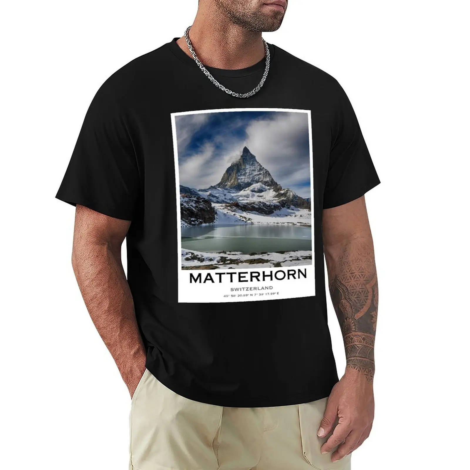 Matterhorn poster/ travel wall art / Switserland T-Shirt Moisture Wicking Quick Dry Tee