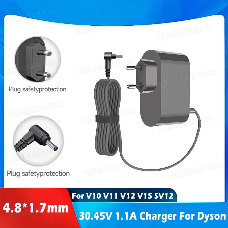 30.45V 1.1A Charger Fits For Dyson V10 V11 V12 V15 SV12 SV14 SV15 SV16 SV20 SV22 33W Vacuum Cleaner Power Supply Adapters