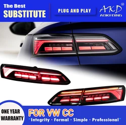 AKD Tail Lamp for VW CC Areton LED Tail Light 2019-2022 CC Areton Rear Fog Brake Turn Signal Automotive Accessories