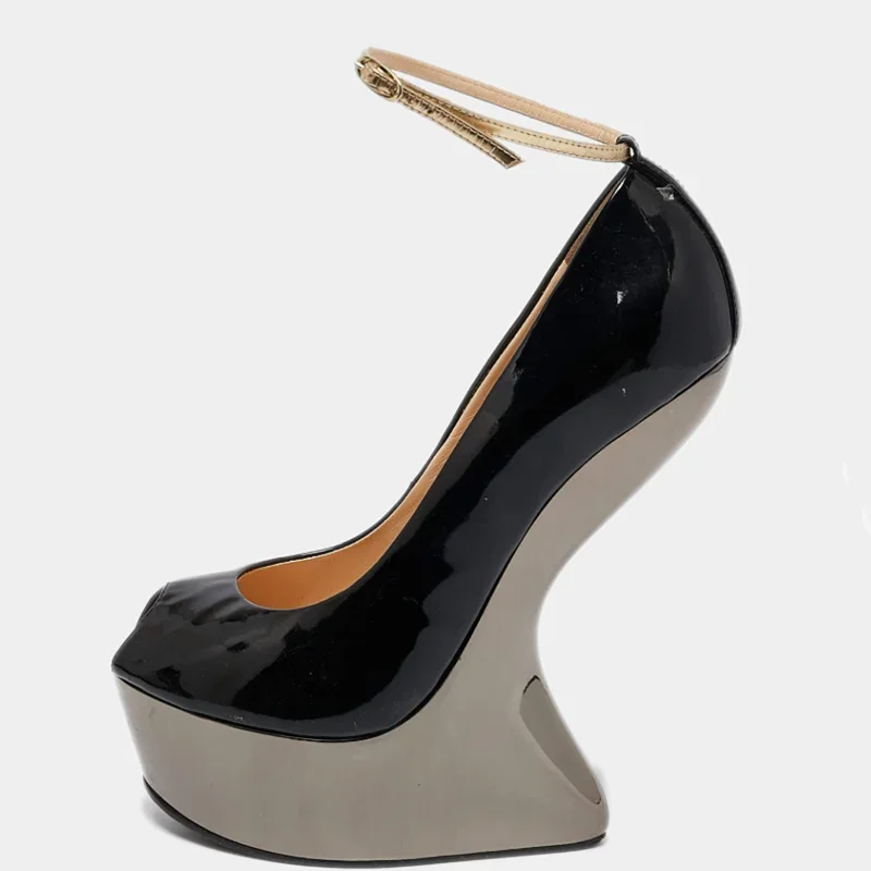Platform Fretwork Heels Peep Teo Pums Sexy Pointed Toe Leather Solid Accept Custaomized New Arrivals Fashion Women Runway Shoes