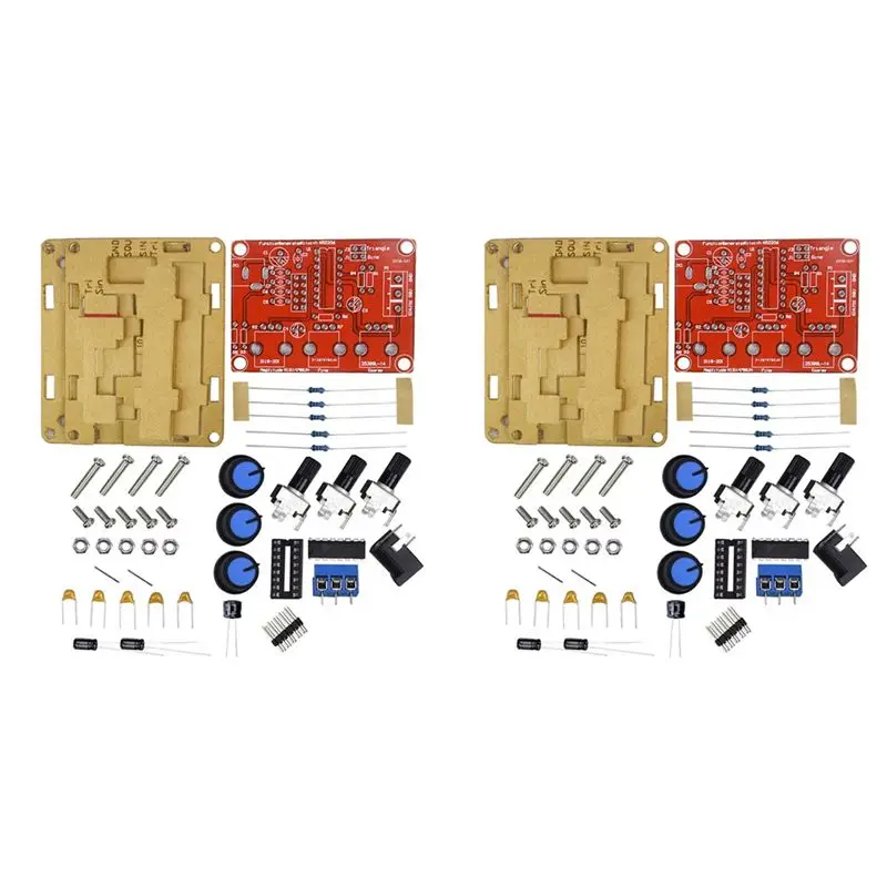 

ABMH-2X XR2206 Высокоточный генератор сигналов DIY-комплект: синусоидальные, треугольные, прямоугольные волны, диапазон частот 1 Гц - 1 МГц, регулируемый