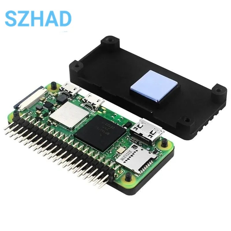 For Raspberry Pi Zero/Zero W/Zero 2W Aluminum Shell Protective Case Kit Universal DIY Shell Cooling Enclosure with Pin Header