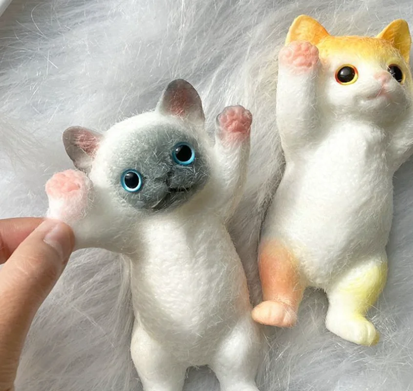 New Products Simulated Cat Pinching And Stress Relieving Toys Diy Creative Gifts, Cute Ornaments As Holiday Surprises For Friend image 6
