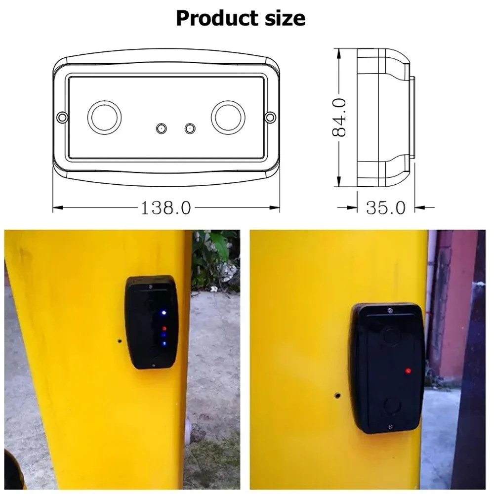 New Type Easy to Install Radar Vehicle Detector Barrier Sense Controller Replace Loop Detector Vehicle Detector