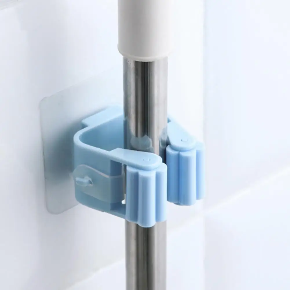 Mop Hook Non-slip Decorative Practical Wall Mounted Mop Holder for Household Mop Organizer Holder Storage Rack