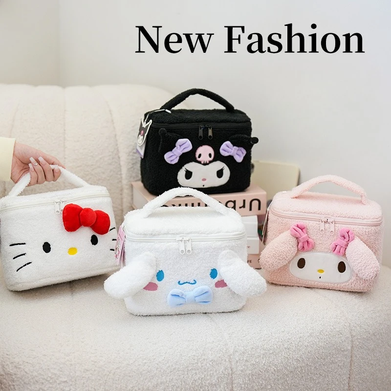 

Трехмерная косметичка Тедди, милый мультфильм, большая вместимость, ценная высококачественная плюшевая сумка для хранения, спортивная сумка, дорожная сумка, сумка
