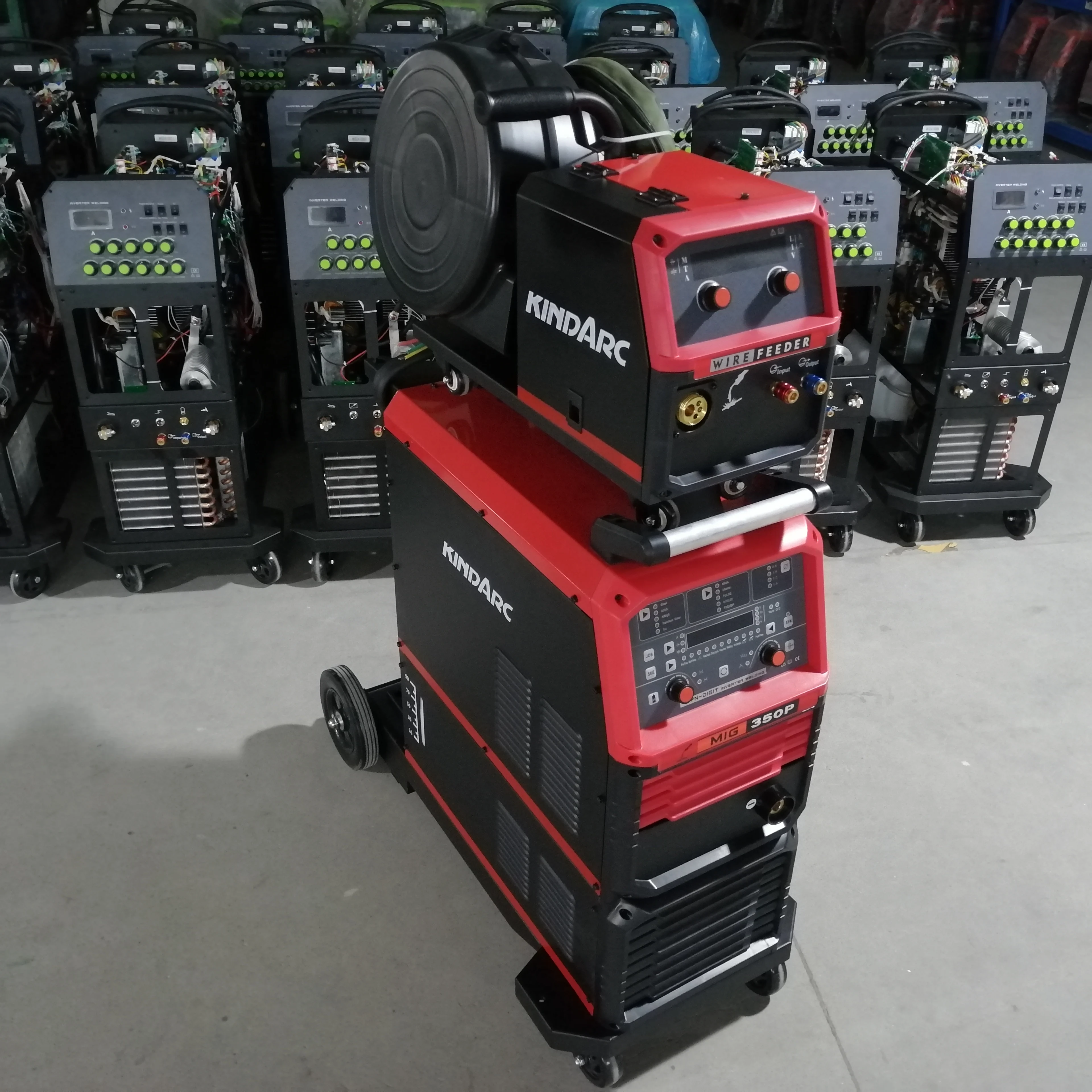 Can Be Customized Kindarc 3 In 1 Welder For Aluminium Steel High Speed Double Pulse MIG Welders MIG-500 Water-cooling