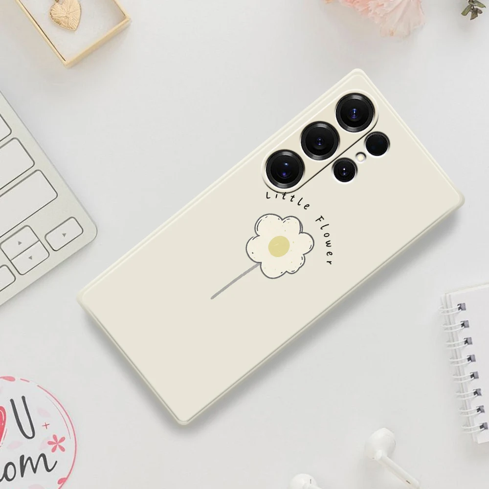 Flower Pattern Phone Case For Samsung Galaxy S21 S22 S23 S24 S25 Ultra Plus 5G S20 FE S10 Plus S21 FE S23FE S24FE Cases Coque