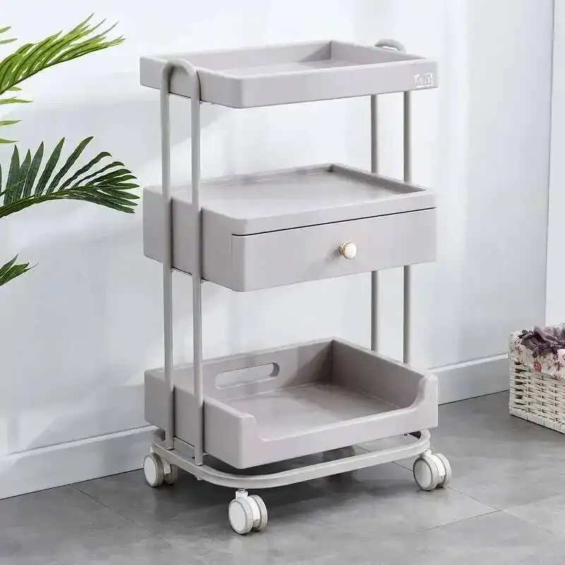 

salon hairdressing Trolleys tray Beauty cart Organizers Cart Auxiliary Cart Organizer Carro Auxiliar Con Ruedas Barber Equipment