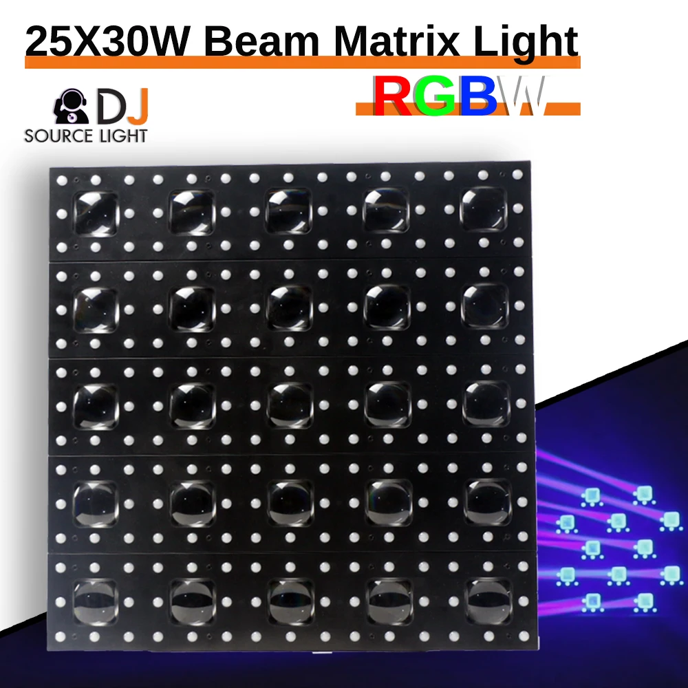 Matrix DJ Lighting Background Lights, LED 25x30W, RGBW, Stage Backlight, Chang Parties, Interdiction Ball Hall, Nightclub Effprotected Backlight