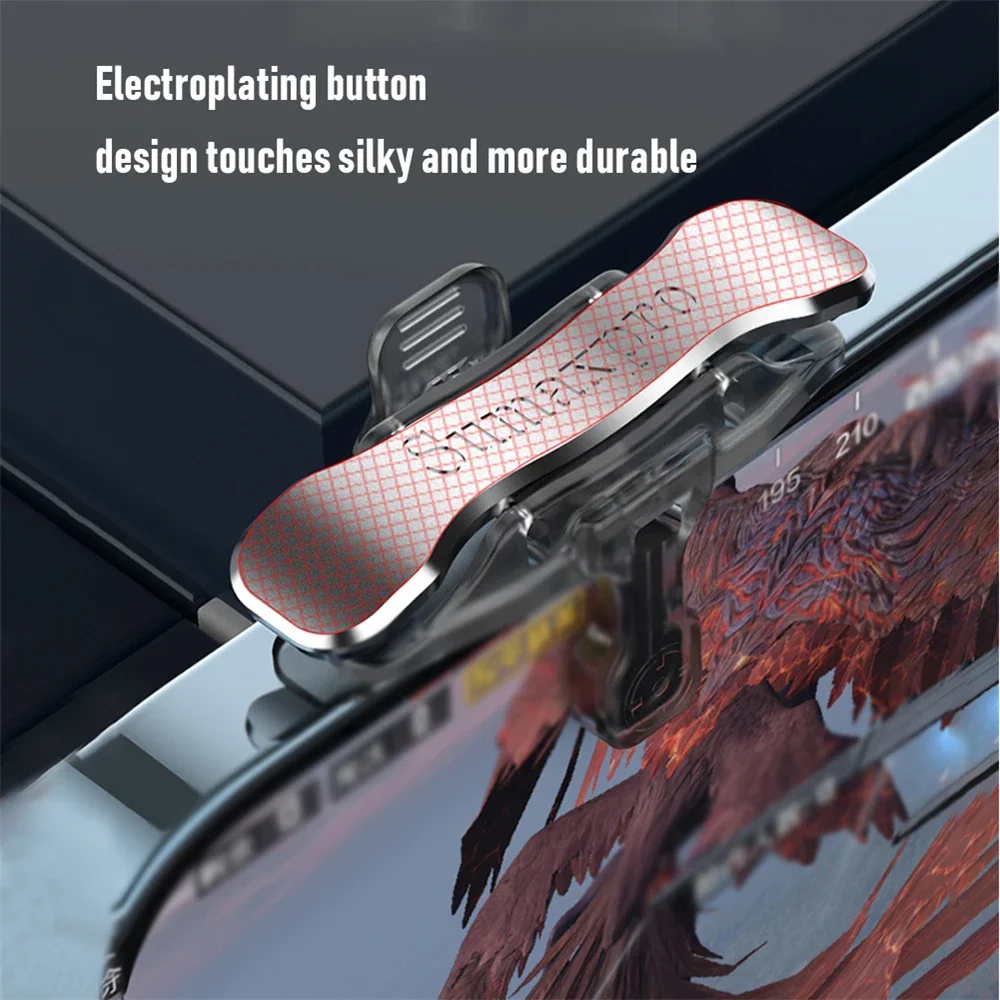 2 PCS Game Trigger for PUBG Mobile Phone Controller Gamepad Joystick Shooting L1 R1 Key Button Cell Phones Gaming Accessories