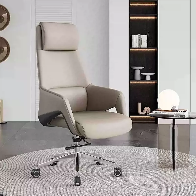 Office Furniture Visitors Chairs Leader PU Manager office chair Leather Swivel Ergonomic  Executive Leather Chair