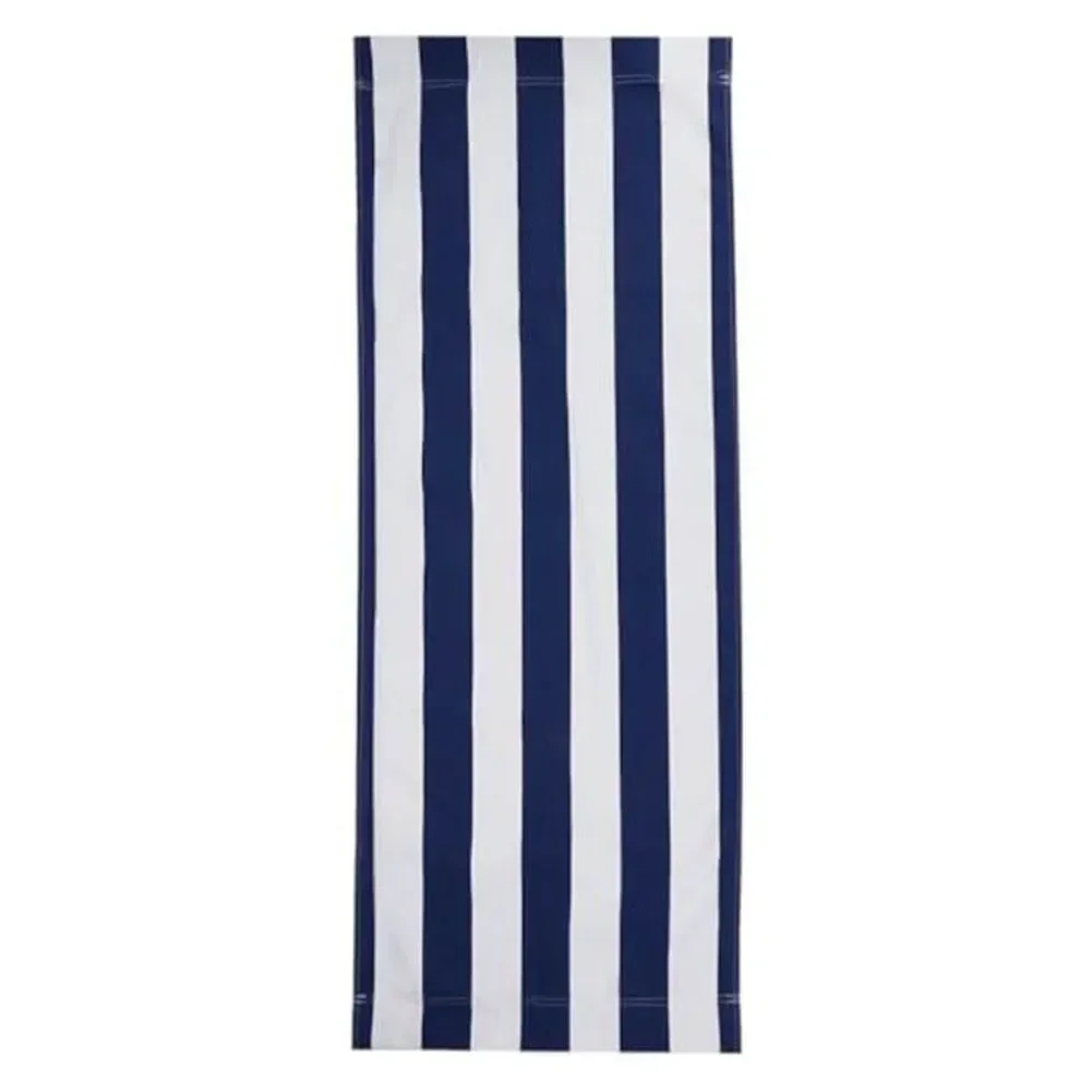 Beach Lounger Replacement Cloth Polyester Cloth Fabric 120x44 Cm Blue And White Stripes Folding Chair Cover