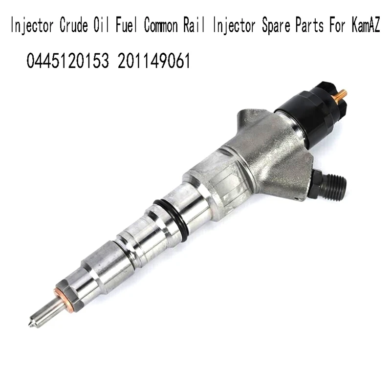 

0445120153 201149061 Injector Crude Oil Fuel Common Rail Injector Spare Parts for KamAZ Fuel Spray Nozzle