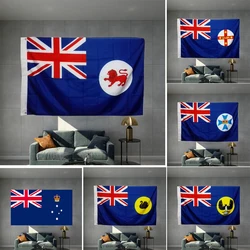 Australian Six State Flag Queensland Tasmania New South Wales South Western Australia Victoria Material Object Photophy