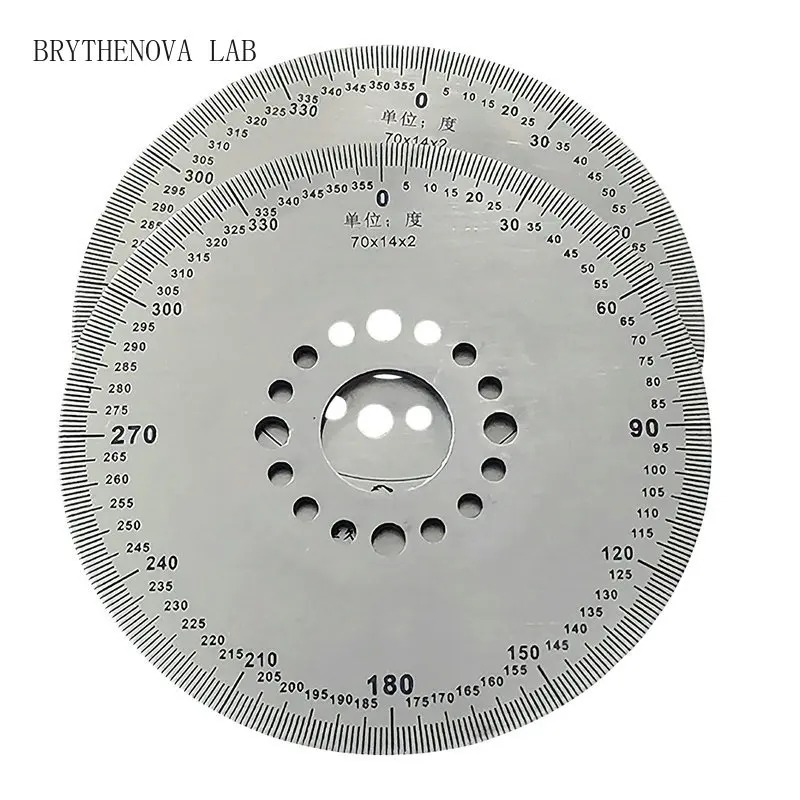 Diameter 70/100mm Dial Scale Identification Dial Degree Graduated Disk Circle Protractor for Machine Measurement Tools