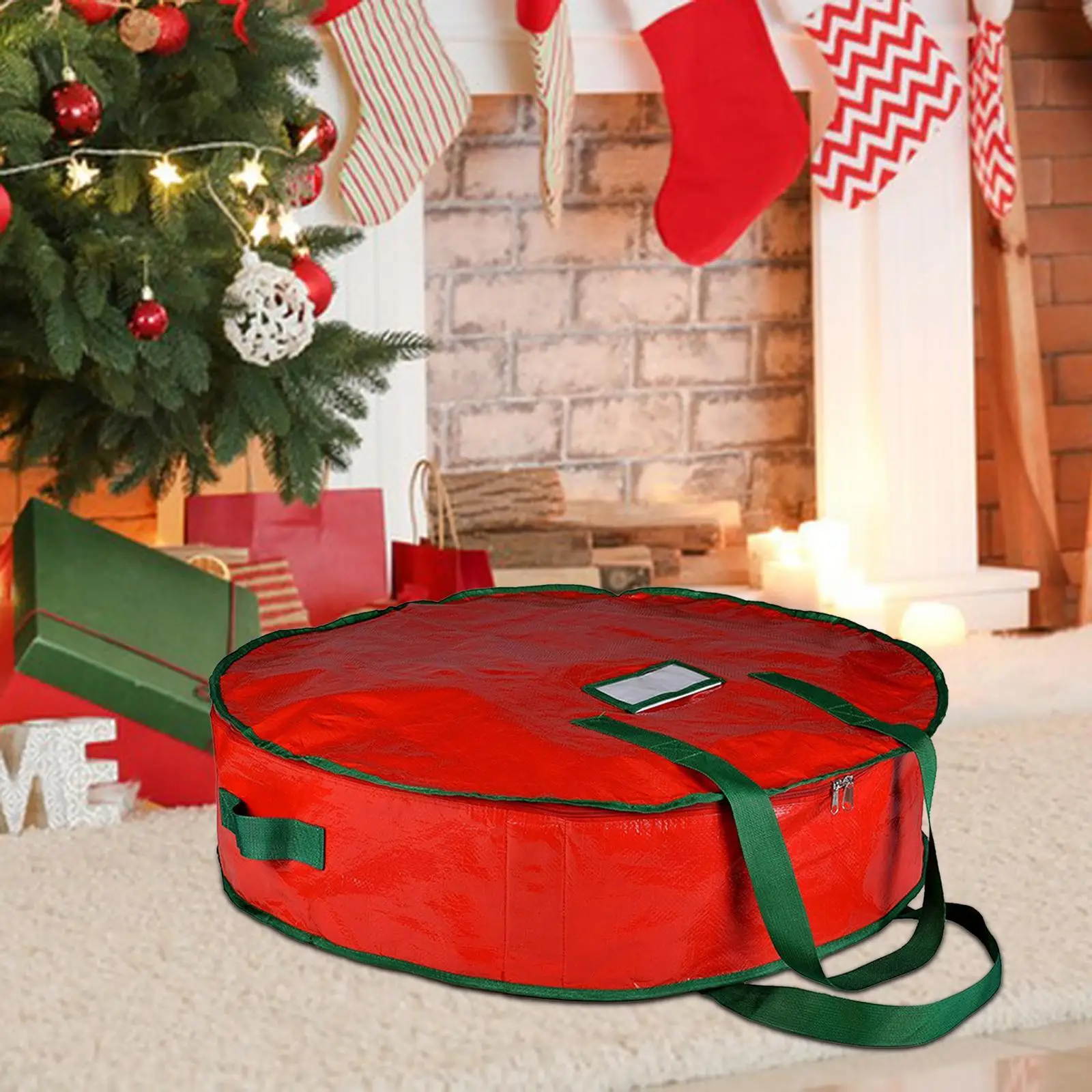 Christmas Wreath Storage Bag Decor 30inch Artificial Wreath Bag for Home