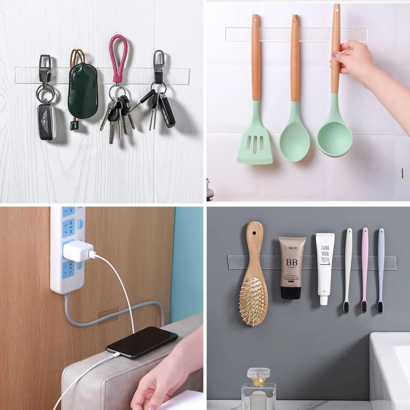 1/3/5 m doppelseitiges Klebeband, wiederverwendbares, stark klebendes, transparentes Klebeband, wasserdichte Wandaufkleber für Paste-Artikel, Dekoration, Nano-Klebeband