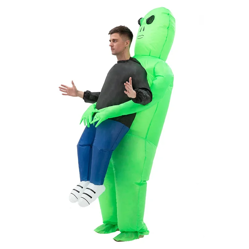 

Funny Inflatable Halloween Alien ET Cartoon character Mascot Costume Advertising Adult Fancy Dress Party Animal carnival props