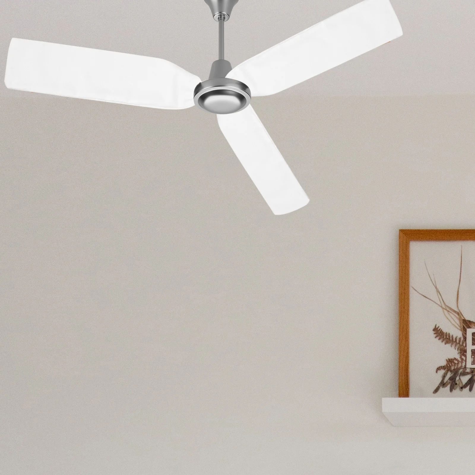 1 set 1 Set Ceiling Blade Covers White 3-Blade Universal Protection Soft Fabric Easy Install Fan Dust Cover Ceiling Fan