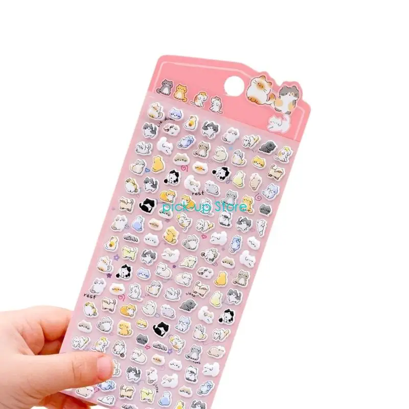 Q5WA Handcraft Sticker Reusable Tiny Patches for Water Bottle, Notebook, Scrapbooking