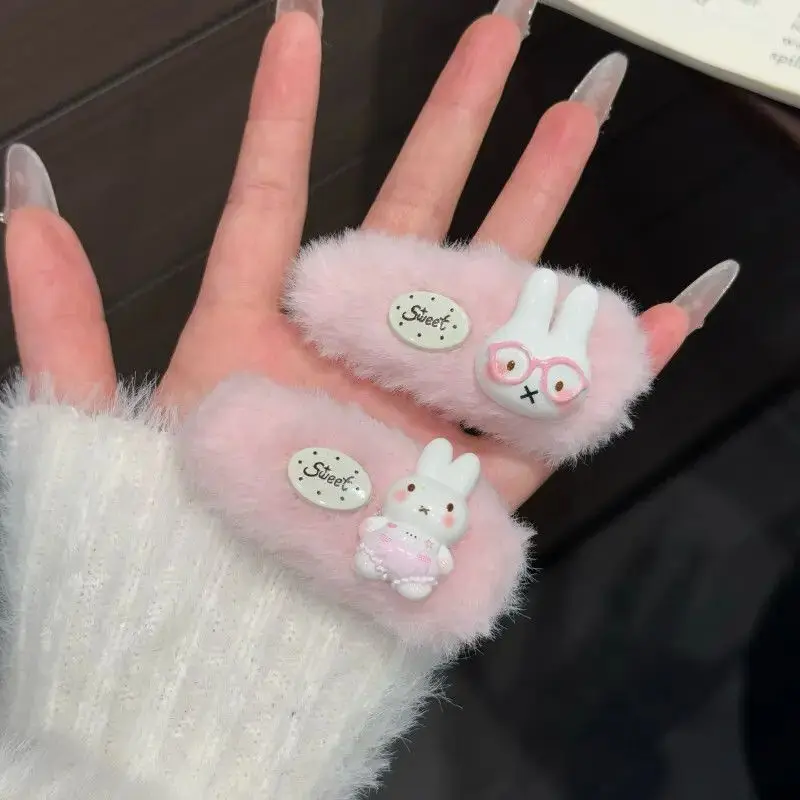 New Miffy Hair Clip High Color Value Q Version Doll Patch Creative Girl Sweet and Cute Side Bangs Broken Hair Clip Birthday Gift view 2