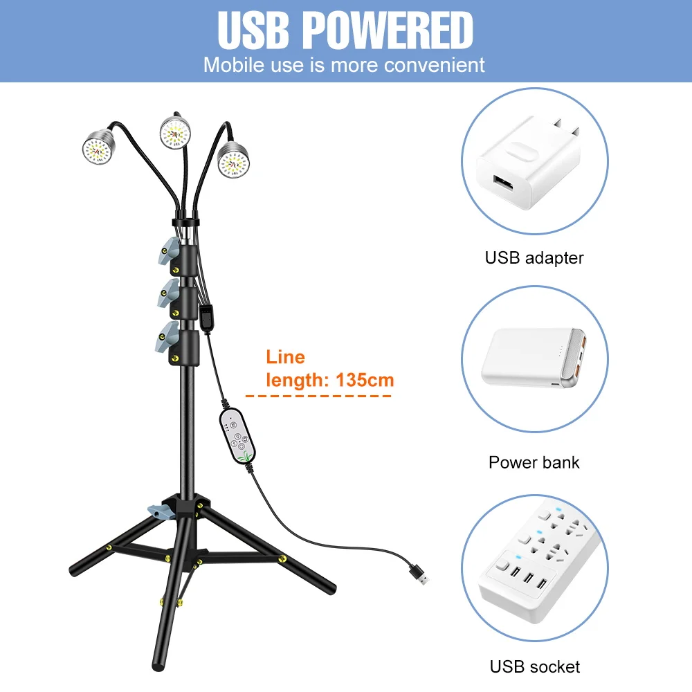 LED Grow Light Full Spectrum Phytolamp Hydroponics Indoor Cultivation LED Growing Lamp For Plants Seedling Flowers Seeds Growbox