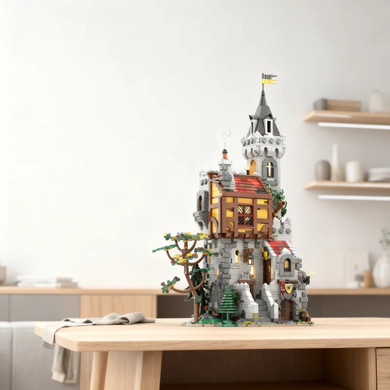 

2920pcs MOC Crow Lord S Castle Model Building Blocks Creative DIY Gift Display Decor Assemble Premium Adult Kids Desk Home Toy