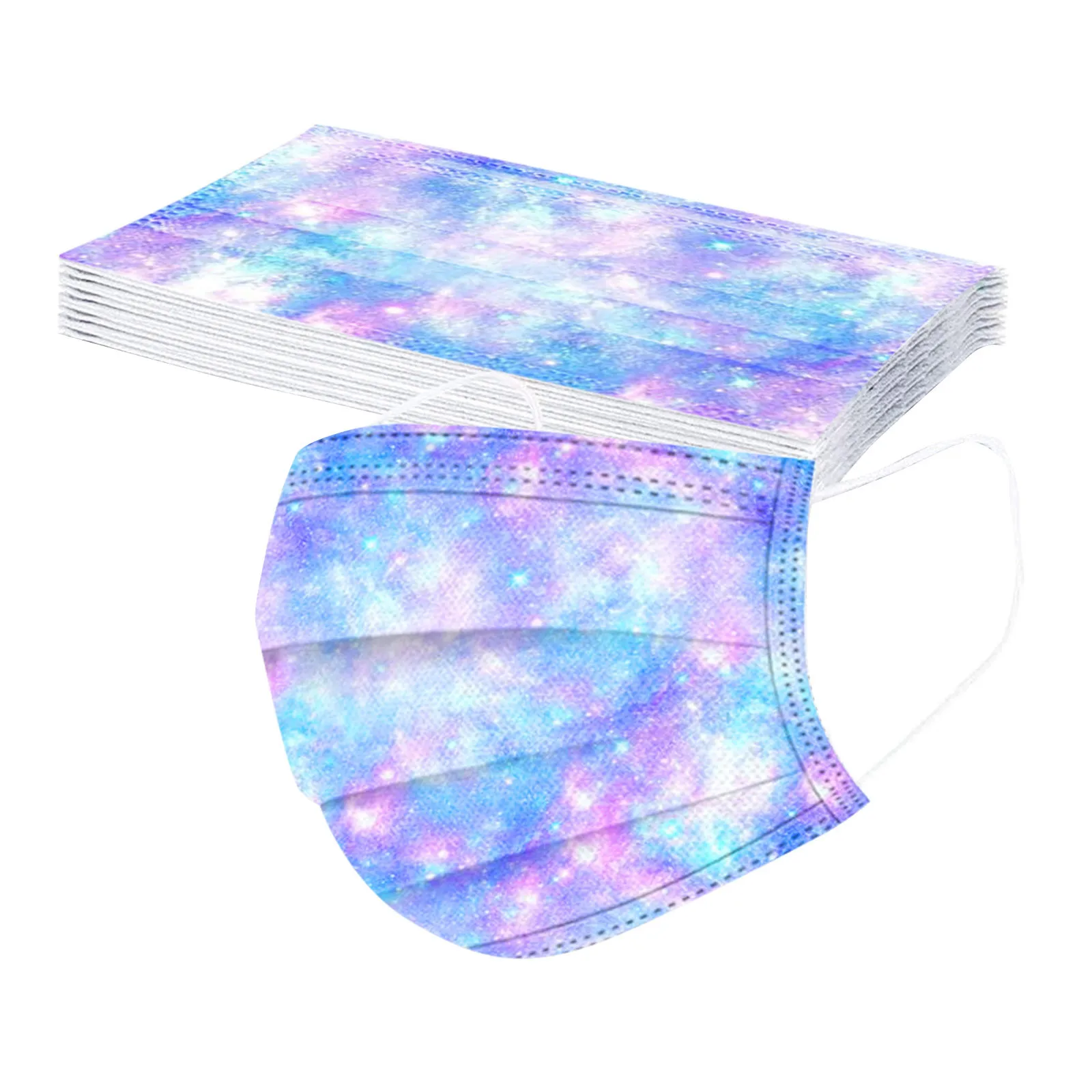 Children Gradient Star Printed Three-Layer Outdoor Dust-Proof Disposable Mask 50PCS