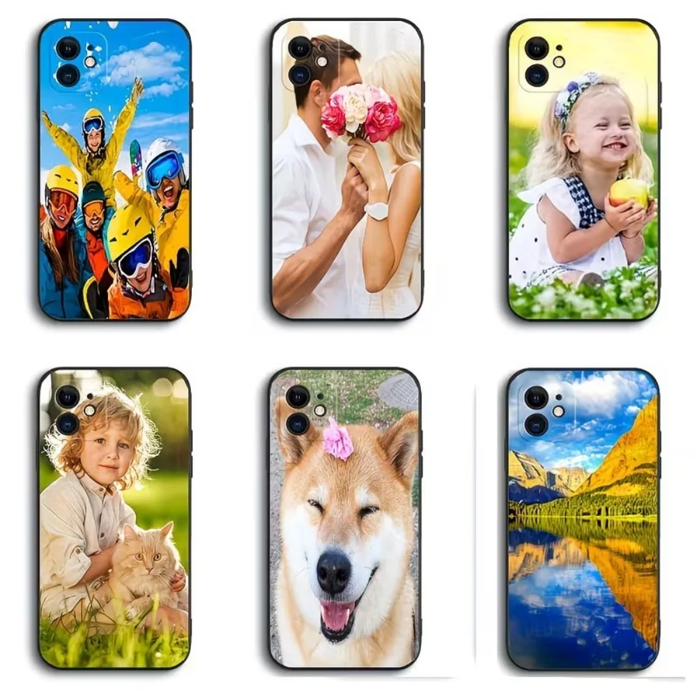 Funda de Silicona Personalizada con Foto Exclusiva para iPhone 11 12 13 14 15 16 17 18 Pro Xs Max Plus Air Mini XR X 17e 16e